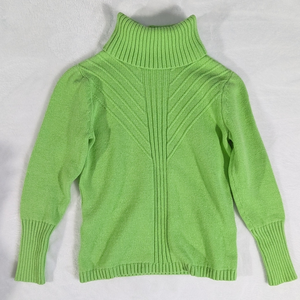 ❤️ Jillian Nicole 100% Cotton Knit Turtleneck Sweater Petite Small